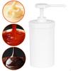 1000ml Container Fructose Pressure Bottle Ketchup Syrup Pump for Kitchen Home Bar