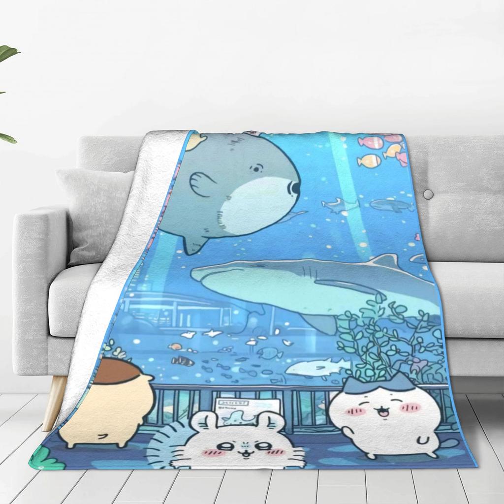 Чиикава Плед для плавания Качество Мягкий Теплый Плед Весна Дети Гостиная Новинка Покрывало