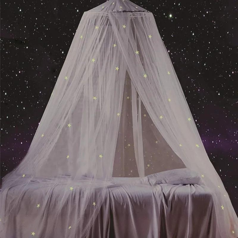 Звездная светящаяся москитная сетка летняя антимоскитная сетка сетка для спальни протектор украшение для спальни