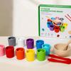 Rainbow Balls in Cups Motor Skills Montessori Early Education Toy Development Learning Wooden