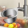 Stainless Steel Kitchen Swan Sink Strainer Basket Hanging Waste Drain Filter Basket Fruit Vegetable Drainer Sponge Rack Storage