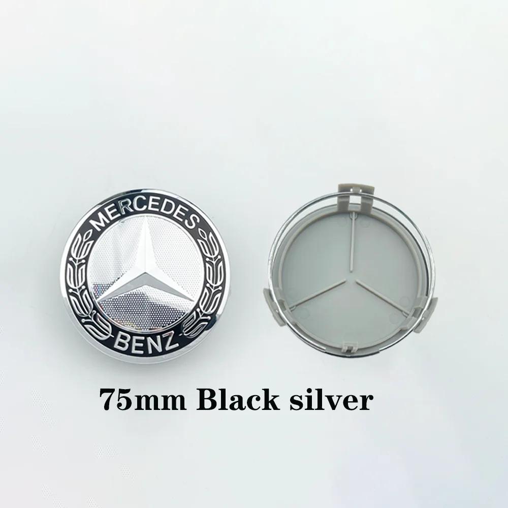 4Pcs 75mm Car Wheel Center Logo Hub Cap For Mercedes Benz C207 C218 A207 C117 CLA CLS E Class W212 S212 X166 W176 W205 W246