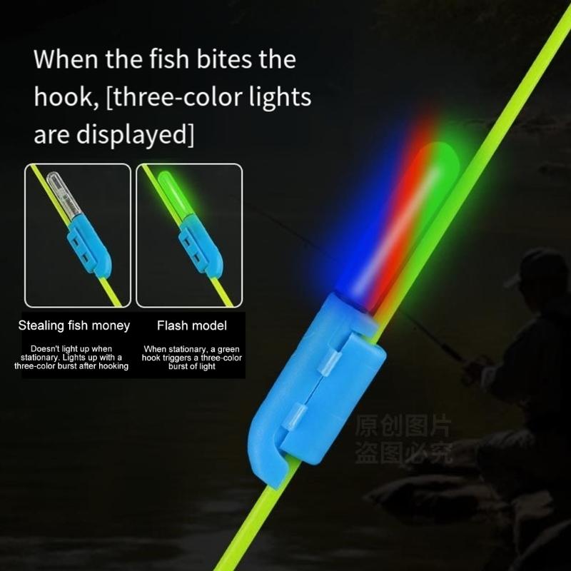 Наконечник удилища светящийся водонепроницаемый светодиодный ночной светящийся стик для рыбалки рыболовная снасть аксессуар