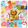 50 Cute Cartoon T-Shirt Graffiti Stickers: Summer Decoration for Water Bottles, Computers, and DIY Projects.