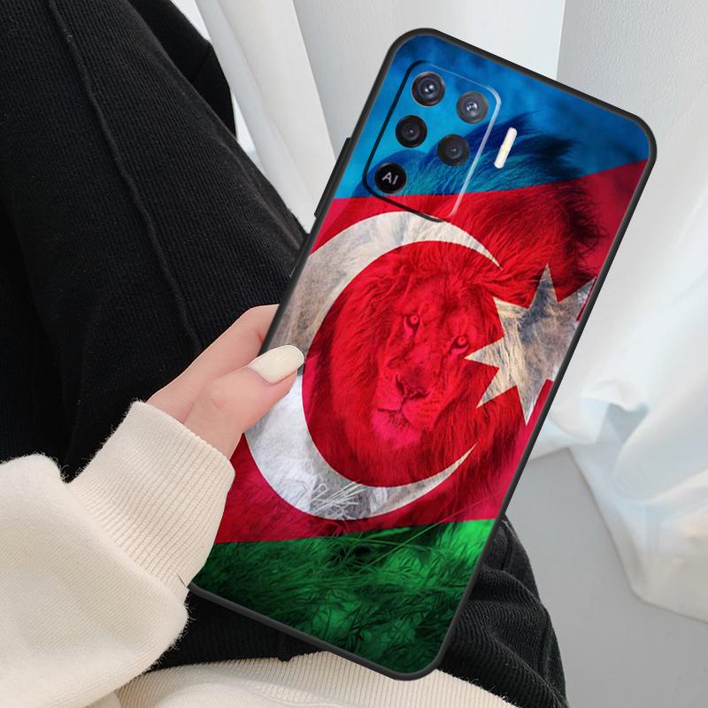 Чехол с флагом Бута Азербайджана для Oppo A40 A60 A80 A5 Pro A15 A16 A17 A57 A77 A94 A74 A54 A76 A96 A18 A38 A58 A78 A98