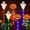Solar LED Halloween Pumpkin Lantern for Outdoor Garden - Waterproof Decoration