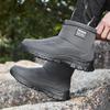 Fashion Waterproof Snow Boots for Men Winter Non-Slip Thicken Plush Ankle Boots Male New 2025 Outdoor Keep Warm Cotton Padded Shoes Man