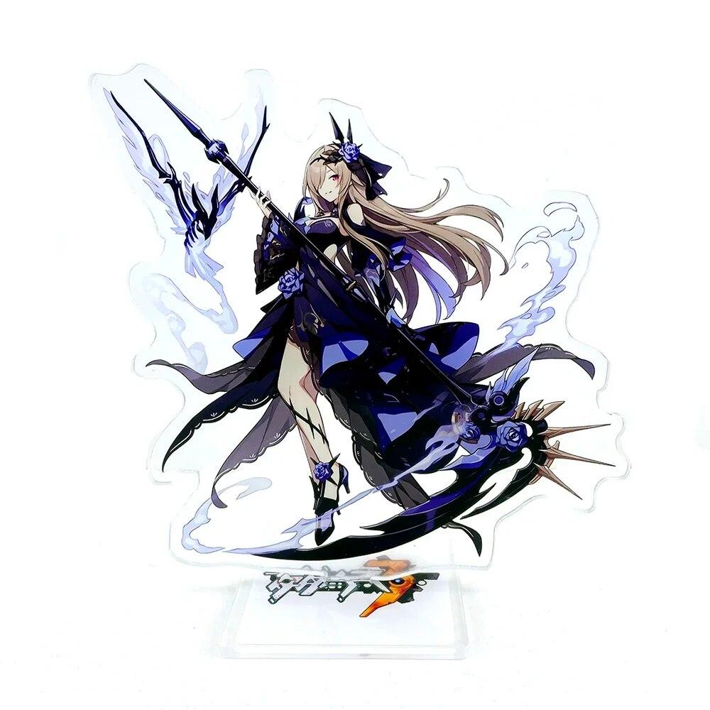 Honkai Impact 3rd Herrschers Elysia Kiana Flamescion Rita Rossweisse Fallen Rosemary акриловая подставка игрушка-фигурка
