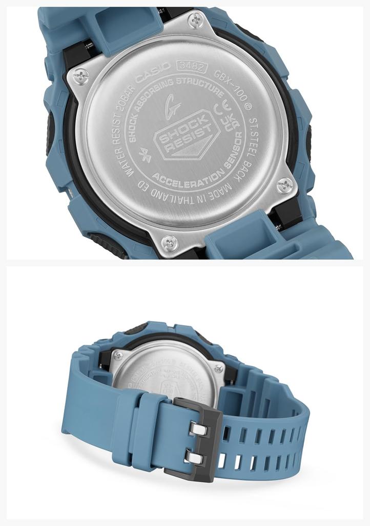 Watch Equipped with Bluetooth Biomass Plastic Blue [Casio] G-Shock [] G-LIDE GBX-100-2AJF Men's