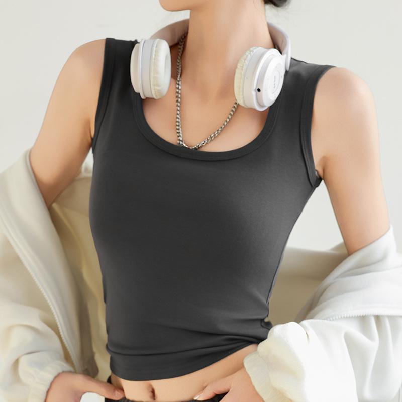 Стильная элегантность, мода, женский деловой повседневный жилет H349, майка-камисоль, женская летняя рабочая одежда с широкими плечами, облегающие белые топы