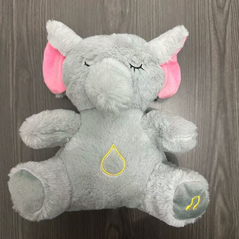 New Breathing Otter Plush Toy with Music & Light, Soft Cuddly Stuffed Animal, Soothing Companion for Kids, Cute Gift for Girls