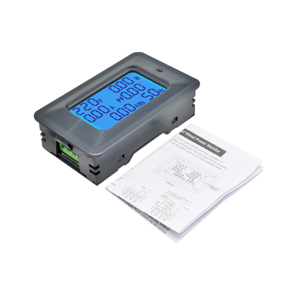 AC110-250V 20A 100A Цифровой вольтметр-амперметр LCD Тестер мощности Измеритель энергии Ампер-вольт Ваттметр Тестер Детектор