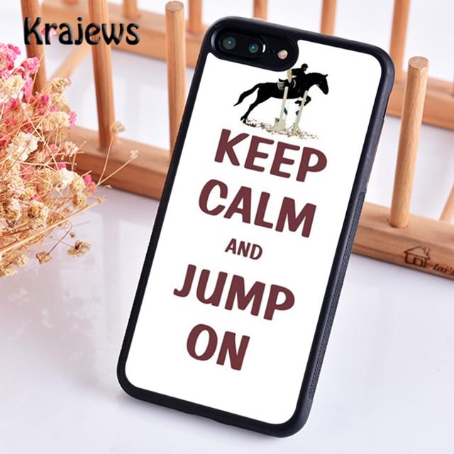 Krajews сохраняйте спокойствие и садитесь на лошадь Чехол для телефона для iPhone 17 Air 16 15 14 plus 12 pro max Fundas