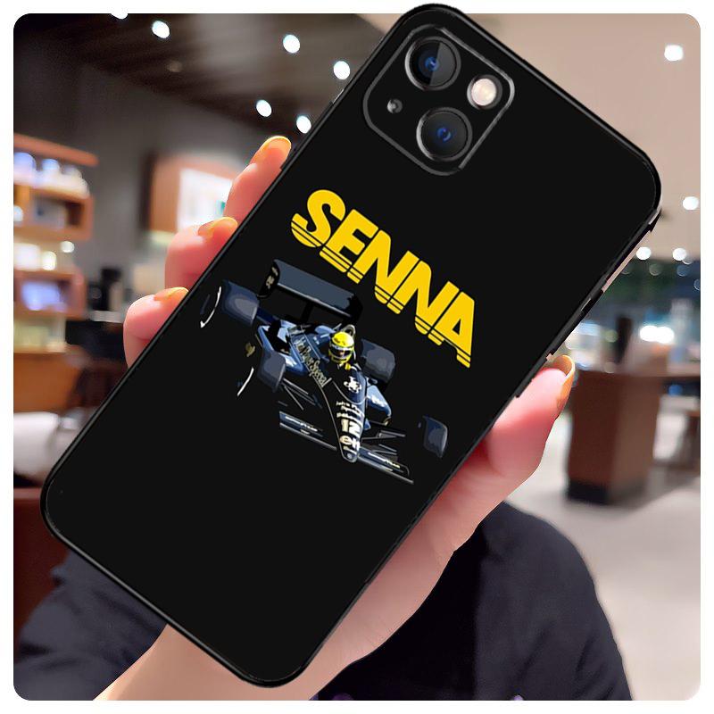 Racing Ayrton Senna Case For iPhone 15 Pro Max 14 13 12 11 16 17 Pro Max mini 15 16 Plus 16e 17 Air Phone Cover