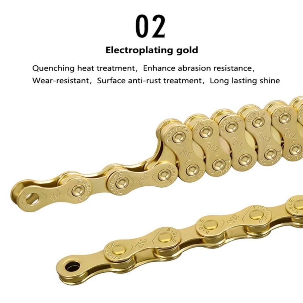 Gold Silver Bicycle Chain 8 9 10 11 12 Speed Cycling Accessories New MTB Road Bike Chains