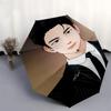 1pc Outdoor Umbrella with Aircraft Pin - Automatic Opening/Closing, Portable 3-Fold Design, 8-Bone Iron Frame - Perfect Gift for Fans, Travelers,