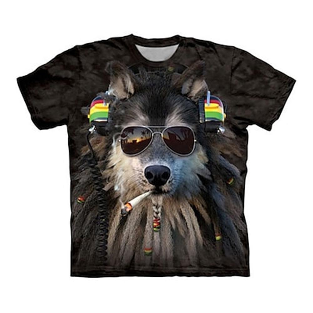 Летняя мужская футболка с 3d короткими рукавами, верхний пуловер «Король леса, лев», одежда в стиле Харадзюку, уличная повседневная винтажная футболка