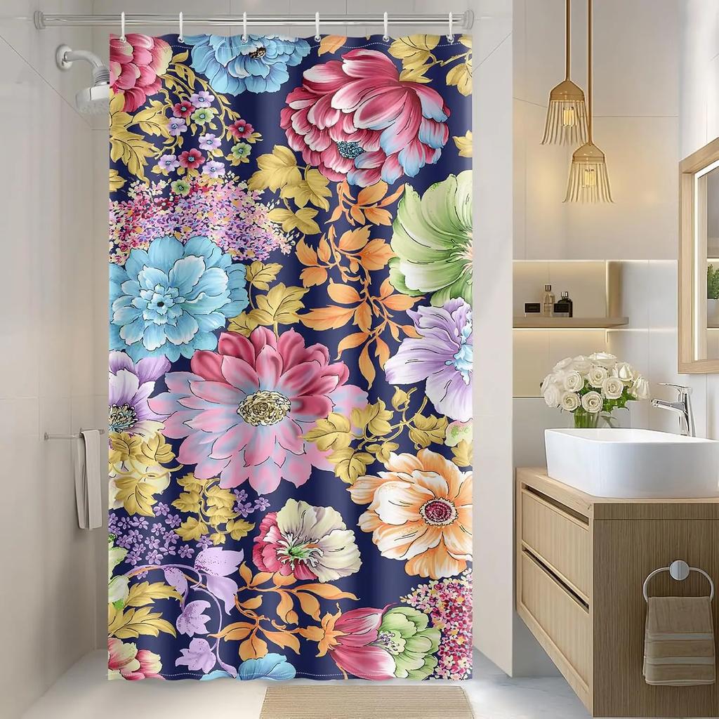 Мандала Бохо Красочная Цветочная Шторка для душа Домашняя Декоративная Шторка для ванны и душа, Аксессуары для украшения ванной комнаты