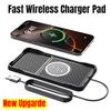 Wireless Car Charger Silicone Pad for iPhone 16 15 14 13 12 Pro Max Samsung S24/S23  LG AirPods 3 2 Desktop Fast Charging Base