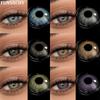 Funsachy New 1 Pair Colored Contact Lenses for Brown Lens Big Eyes Green Contacts Lenses Fashion Blue Eyes Contacts Gray Lens