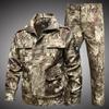 Soft Shell Camouflage Suit Summer Thin Jacket and Pants Men Army Workwear Mountaineering Off-road Clothing