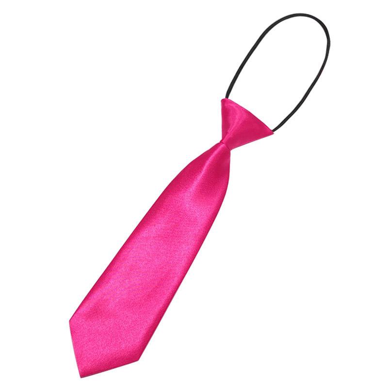 Детский однотонный маленький галстук для мальчиков и девочек, простой, короткий, эластичный, для малышей, детей, учеников начальной школы