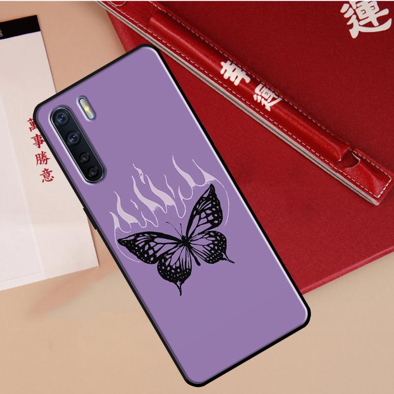 Luxury Butterfly Case For Oppo A60 A98 A58 A78 A18 A38 A80 A40 A77 A57 A17 A74 A54 A94 A96 A76 A16 A15 A5 Pro