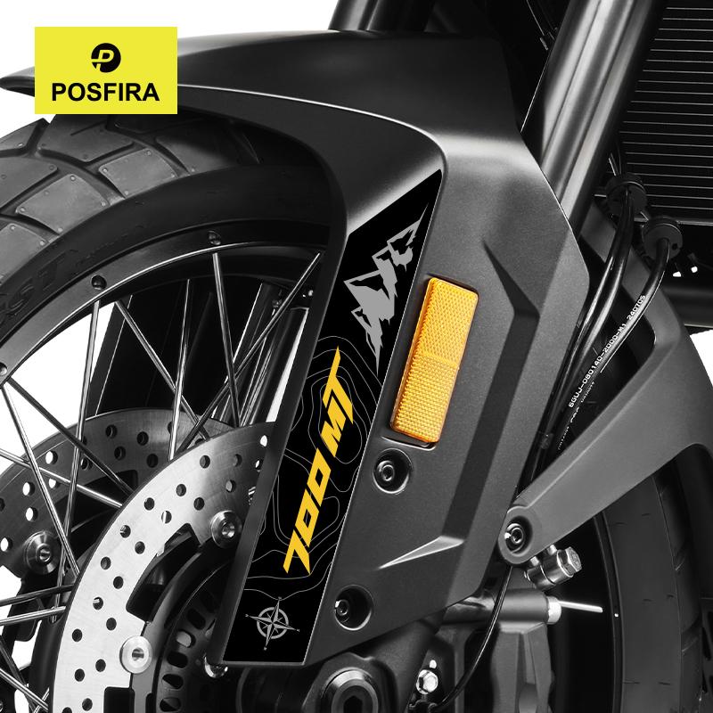 POSFIRA Наклейки на переднее крыло мотоцикла Виниловые декали для CFMoto 700MT CF Moto 700 MT MT700 2025 Аксессуары для украшения брызговика