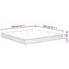 VidaXL Matelas à ressorts ensachés moyen 200x200 cm 372821