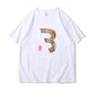 New 2D Printed Loose Couple T-shirt Round Neck Unisex Short Sleeved T-shirts