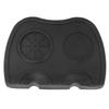 Non‑Slip Silicone Coffee Powder Tamper Mat Holder Corner Tamping Pad for Kitchen Shop Black