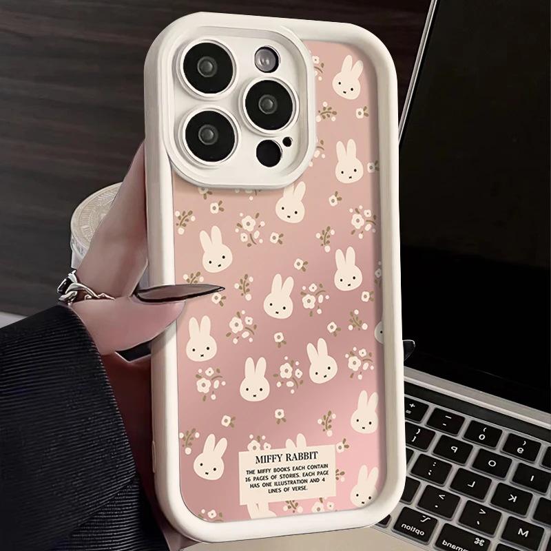 Сломанный кролик Миффи чехол для iPhone17Promax лестница подходит для Apple 16promax sky eye 15 свежий
