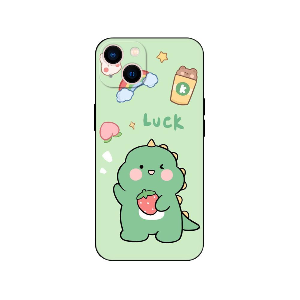 Black Tpu Case For OPPO Realme C11 Case For Realme C 11 2021 2020 Back Cover Bumper Dinosaur Cute Cartoon