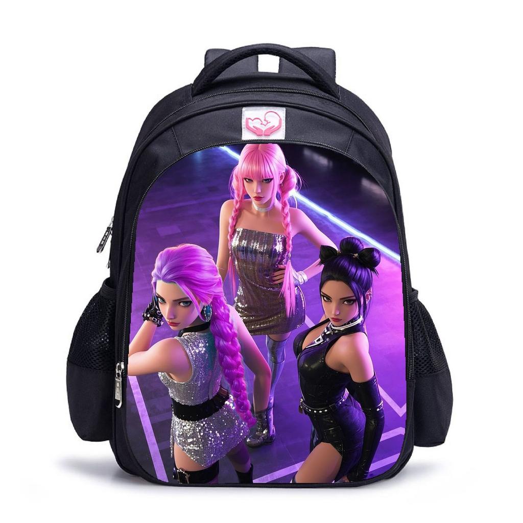 Повседневная сумка через плечо с рисунком из мультфильма для учеников младших классов средней школы, рюкзаки большой вместимости