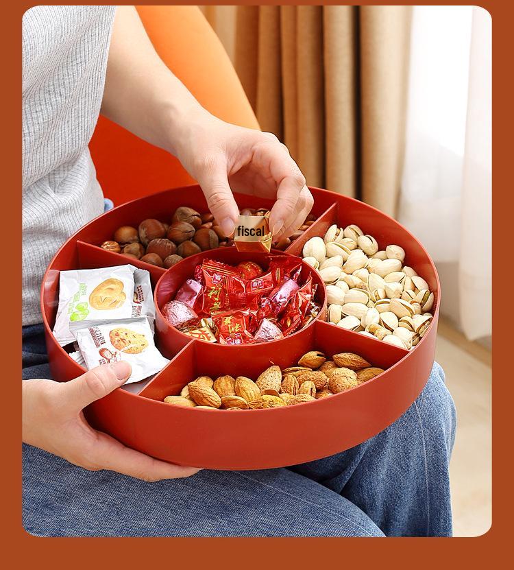 Дом Гостиная Коробка для демонстрации фруктов и закусок - Праздничная фруктовая тарелка и конфетница