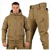 Men's Outdoor Warm Suits Cold-proof and Warm Plus Velvet Thickened Clothing Autumn and Winter Plus Size Jackets and Cargo Pants