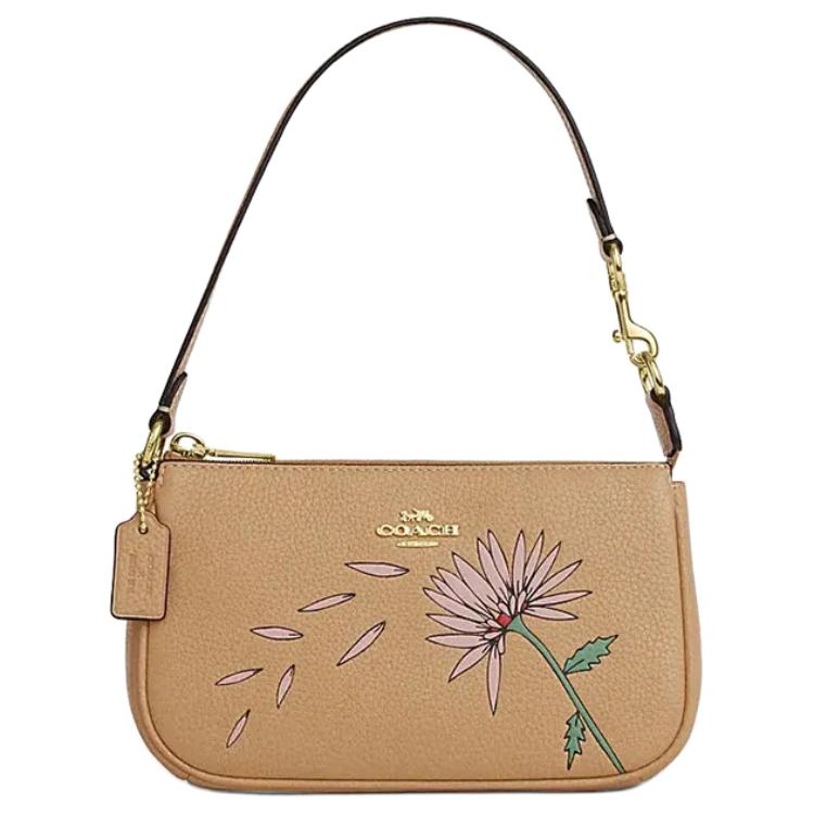 Coach X Observed By Us Nolita 19 Top Zip Leather Crossbody Bag Small Women bags Brown Yellow CU406-IMTAM