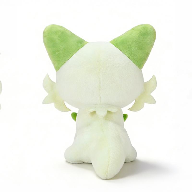 Kawaii Cartoon Sprigatito Grass Type Cat Plush Toy Soft Stuffed Animal Anime Doll Birthday Xmas Gift for Kids Girls Fans