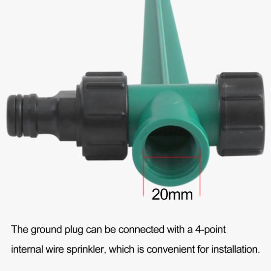 2 шт. вилка для полива с двойной головкой, садовый шланг, спринклерный разъем для орошения, заземляющий кол для газона