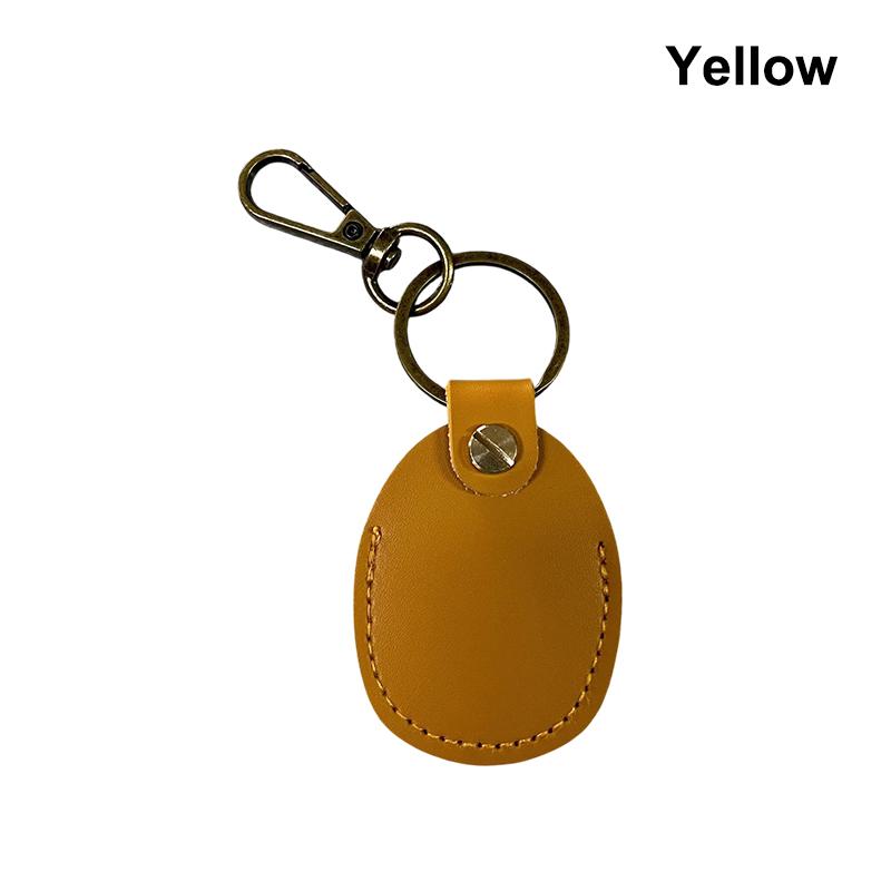 Keyring For Protective Case Retro High Quality Leather Keychain For Anti-Lost Tracker Locator Device Accessories