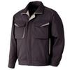 Work Long Quick G489 3L [Midori Anzen] Clothes, Sleeve, Blouson, Unisex, Antistatic, Drying, Top, Charcoal,