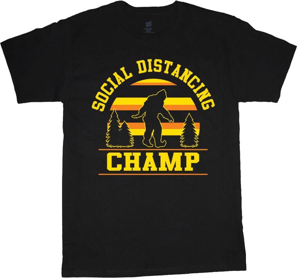 Funny Social Distancing T-shirt Mens Graphic Tee Clothing