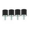 4pcs M8 Rubber Mounts Anti Vibration Silentblock Car Boat Bobbins (VD30*30 M8*23)