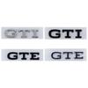 ABS Car Rear Trunk Emblem Fender Side Badge Sticker for Volkswagen VW New GTE GTI Logo T-ROC GOLF JETTA MK4 PASSAT Polo TOURAN DA0