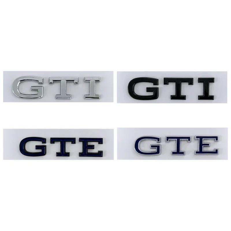 ABS Car Rear Trunk Emblem Fender Side Badge Sticker for Volkswagen VW New GTE GTI Logo T-ROC GOLF JETTA MK4 PASSAT Polo TOURAN DA0