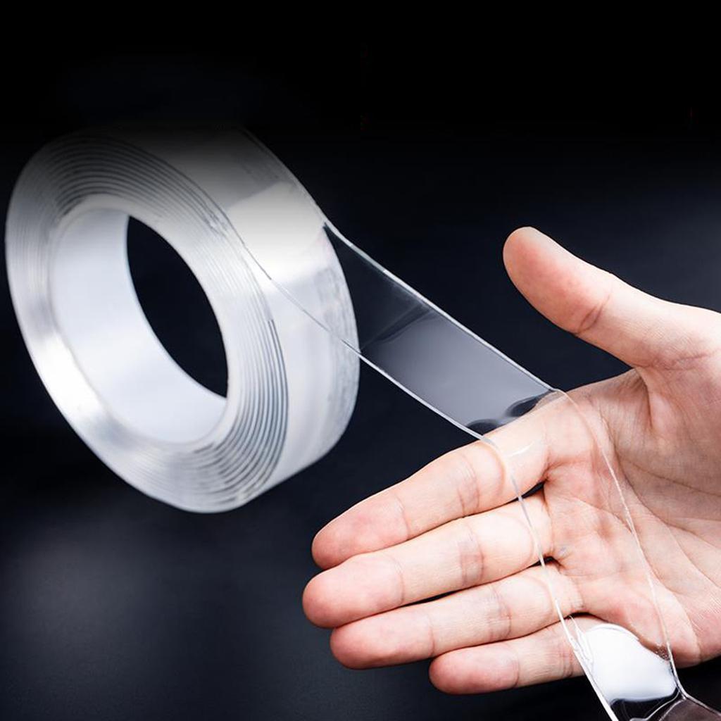 Nano Tape Супер прочная двухсторонняя лента Сверхпрочная клейкая нескользящая лента Водонепроницаемая прозрачная лента для кухни и ванной комнаты