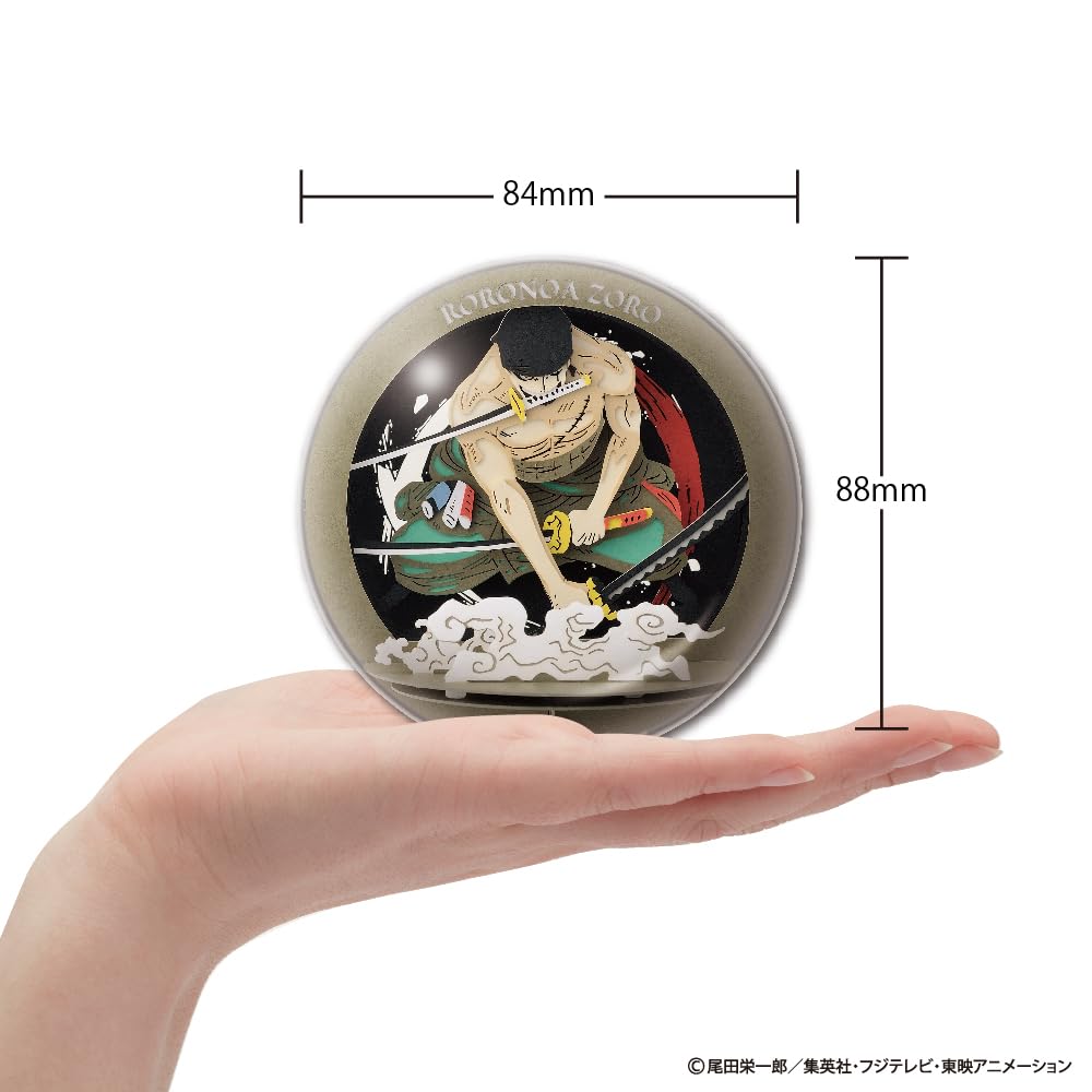 Ensky One Piece Paper Theater [Renewal] PTB-14X Roronoa Zoro Approx. H88 x W84 x D84mm Made of paper, ABS, and silicone