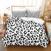 Three-Piece 3D Printed Leopard Print Leather Print Bedding Colorful Gradual Change Leopard Print Duvet Cover