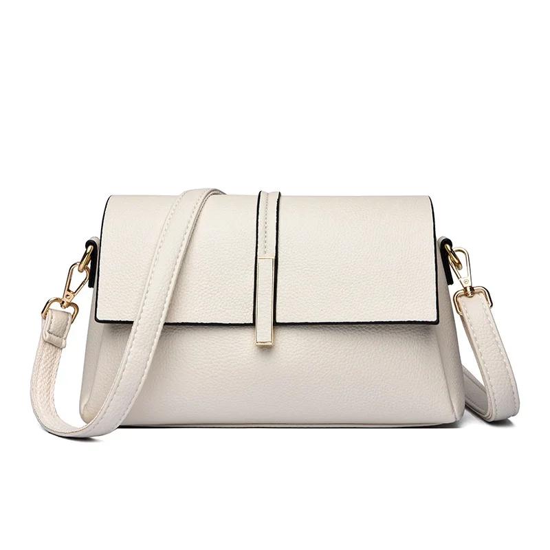 Мягкая сумка через плечо из натуральной кожи для женщин, роскошная высококачественная дизайнерская сумка-мессенджер