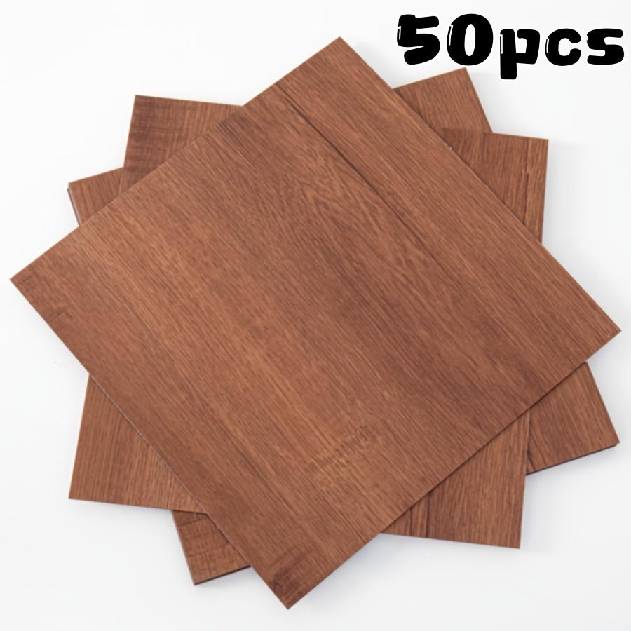 25 шт./50 шт. 3D-текстурные ретро-самоклеящиеся противоскользящие наклейки на пол, водонепроницаемые и стойкие к пятнам наклейки на плитку для кухни, украшение дома